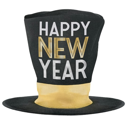 Oversized Happy New Year Top Hat